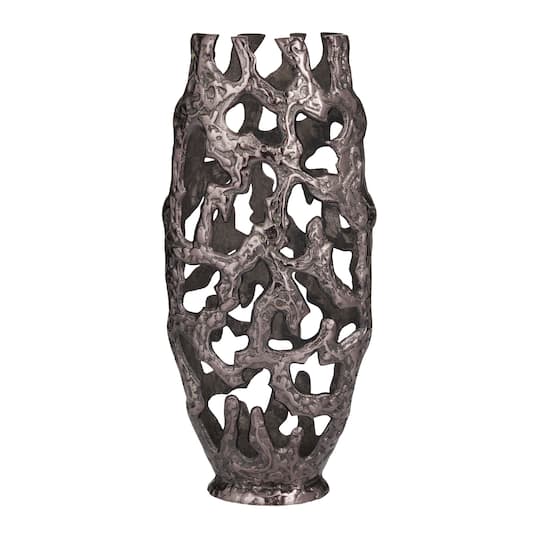 20" Contemporary Aluminum Vase